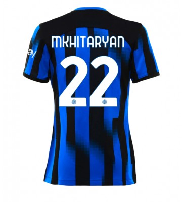 Inter Milan Henrikh Mkhitaryan #22 Koszulka Podstawowych Kobiety 2023-24 Krótki Rękaw